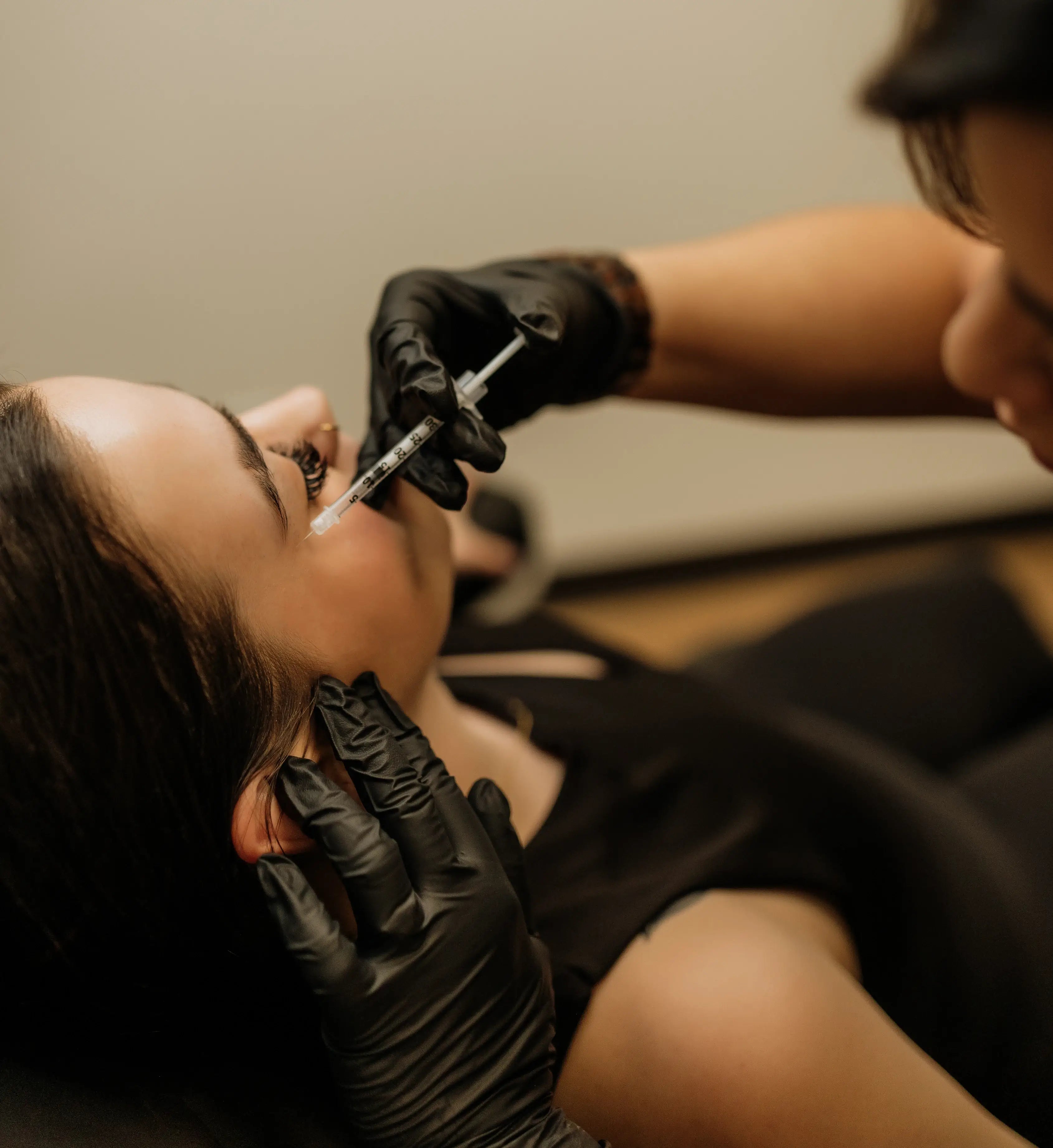 Client gets Botox in Cochrane at Flirt Cosmetics Studio