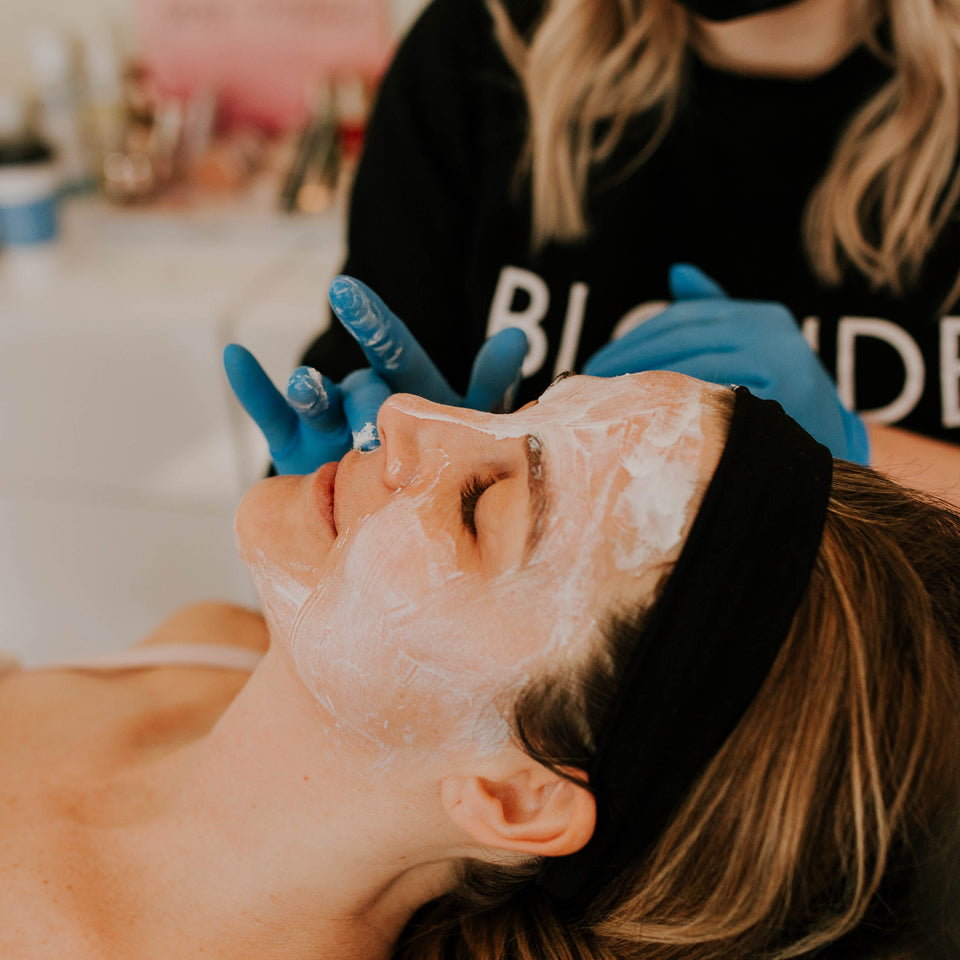 Woman gets microneedling at Flirt Cosmetics Studio